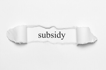 subsidy