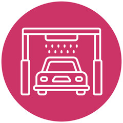 Automated Car Wash Icon Style