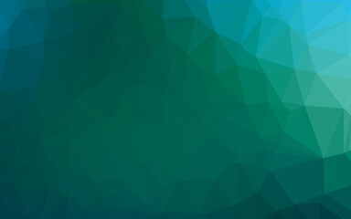 Dark Blue, Green vector abstract mosaic backdrop.