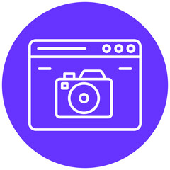 Camera Website Icon Style