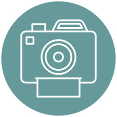 Color Camera Icon Style