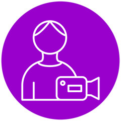 Camera Operator Icon Style