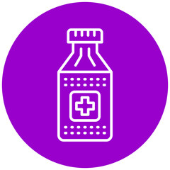 Obraz premium Pills Bottle Icon Style
