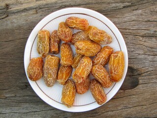 Dry Dates in a plate 