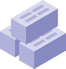 Wall brick icon isometric vector. Wall repair. Old door