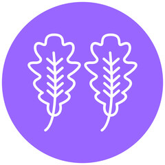 Oak Leaf Icon Style