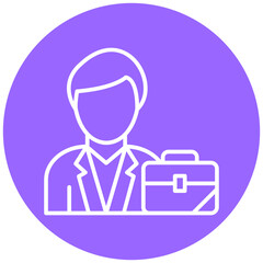 Obraz premium Businessman Icon Style