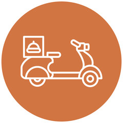 Food Delivery Icon Style