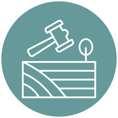 Agricultural Auction Icon Style