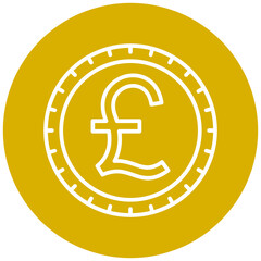 British Pound Icon Style