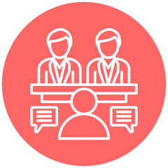 Job Interview Icon Style