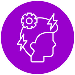 Brain Recharge Icon Style