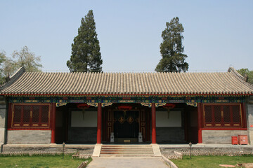 pavilion at the prince gong's mansion in beijing (china)
