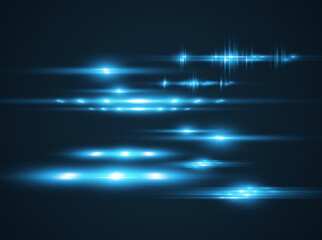 Light blue vector special effect. Glowing beautiful bright lines on a dark background.	

