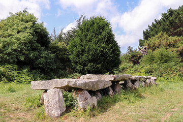 Dolmen Prajou-Menhir in Trebeurden in Brittany