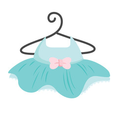 Cute Ballerina Ballet Costume Fashion Illustration Vector Clipart