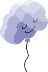 Cloud balloon icon isometric vector. Seller shop. Street balloon