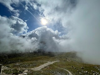Clouds in dolomites