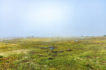 初秋の富山県室堂の景色・黒部立山アルペンルート