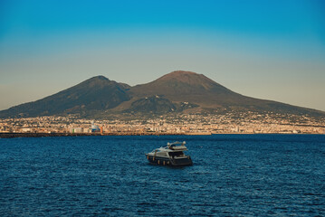 View on Vesuvio National Park from Naples.