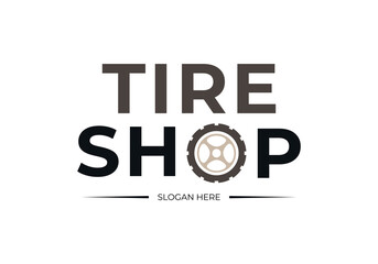 Car wheel logo. Vector illustration