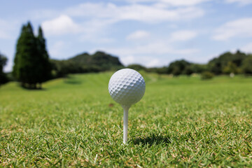 緑の芝生が綺麗なゴルフ場