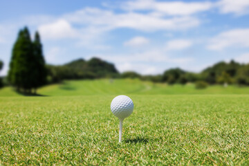 緑の芝生が綺麗なゴルフ場