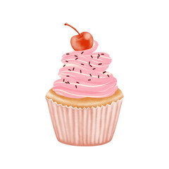 Dessert and Cupcake Watercolor Clipart