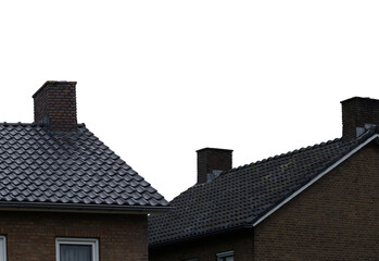 Roof detail of a small house building