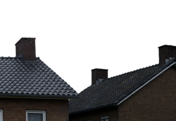 Roof detail of a small house building