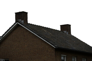 Roof detail of a small house building
