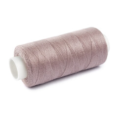 Sewing threads. Spool of thread with on white isolated background. Multicolor sewing threads...