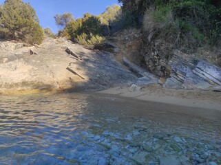 Relaxing holidays, beautiful beaches and sea, Ksamil, Albania