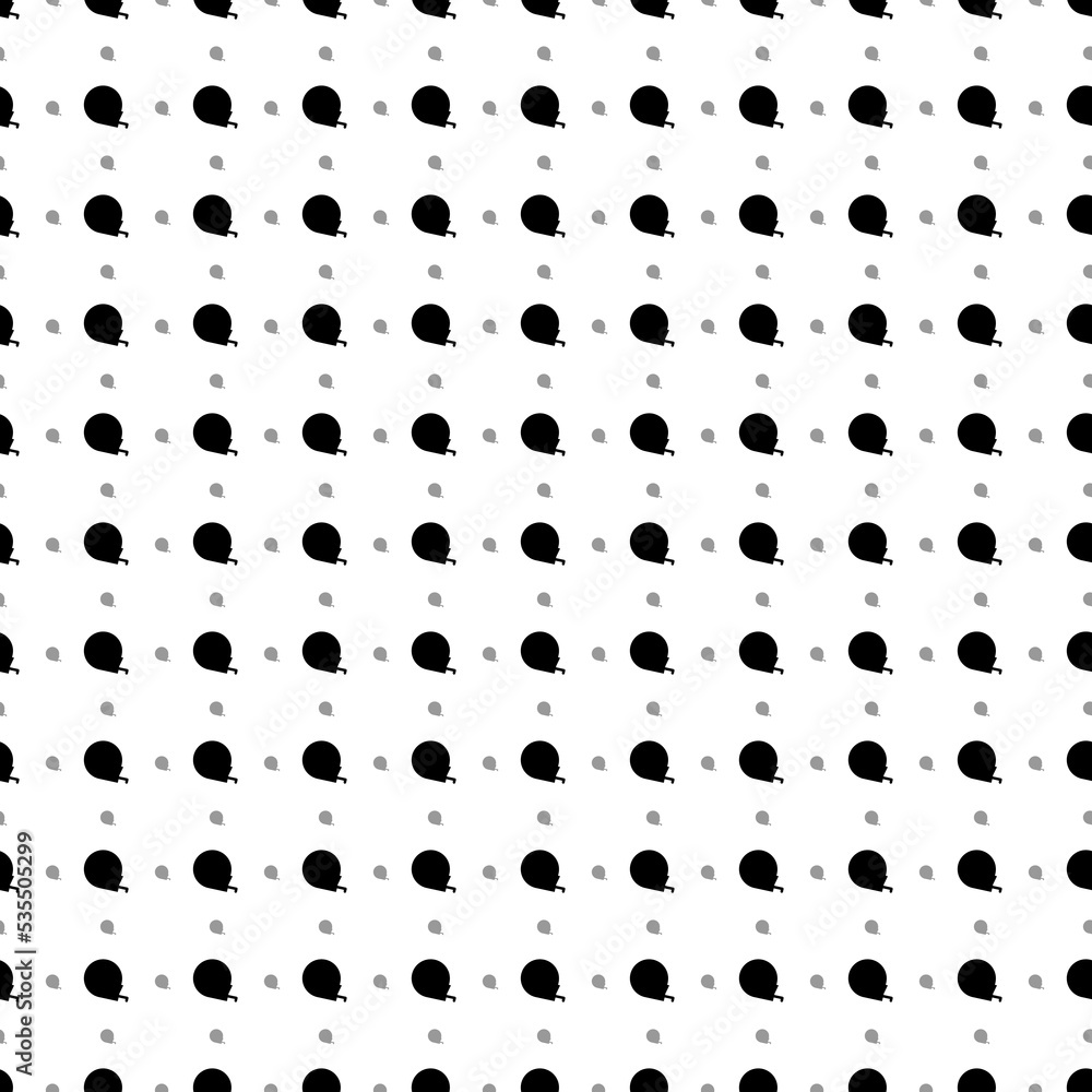Poster Square seamless background pattern from black tape measure symbols are different sizes and opacity. The pattern is evenly filled. Vector illustration on white background