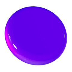 3d coin circle geometric shape, purple gradient glossy png figure. Futuristic element for crypto finance industry covers, backgrounds.