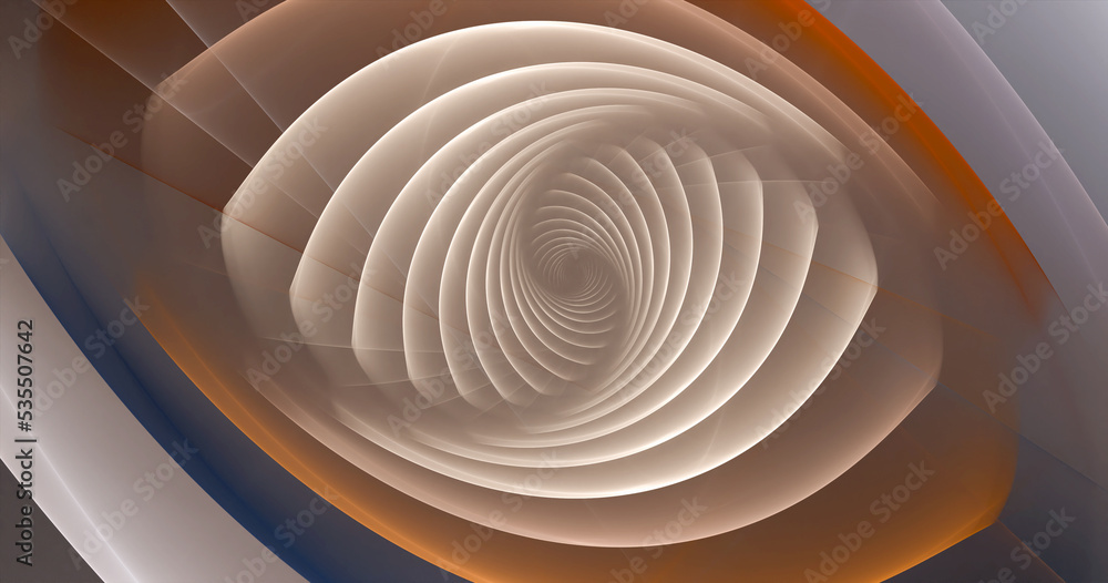 Poster fractal spiral. abstract fractal patterns and shapes. dynamic flowing natural forms.