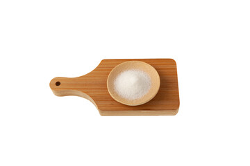 Calcium chloride, chemical white powder, CaCl2. Food additive E509. Firming agent. Calcium chloride used in canned vegetables, in firming soybean curds into tofu