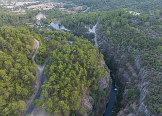 Koprulu Canyon National Park Drone Photo, Manavgat Antalya, Turkey