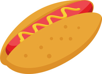 Fast hot dog icon isometric vector. Food seller. Street kiosk