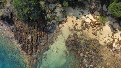 Lagoa Azul, Blue Lake, Praia Grande, Rio de Janeiro.