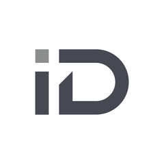 Letter ID logo design with concept building. ID logo design for your business