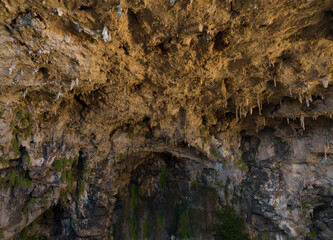 Heaven Hell Potholes (Cennet Cehennem Canyon) Drone Photo, Erdemli Mersin, Turkey