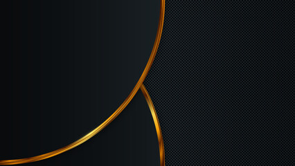 Gold and black metal texture background. Vector design