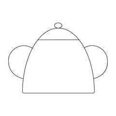 Doodle sugar bowl illustration