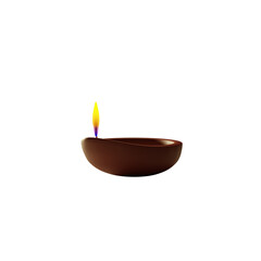 Diwali Diya 3d