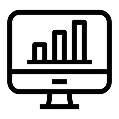 Icon Business Intelligence With Style Outline