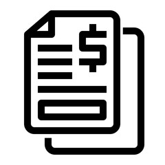 Fototapeta premium Icon Business Chart With Style Outline