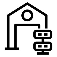 Fototapeta premium Icon Analytics With Style Outline