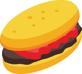 Dutch fast food icon isometric vector. Cheese plate. Board culture
