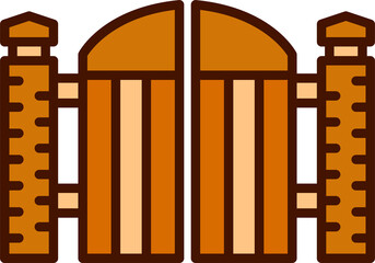 gate icon illustration